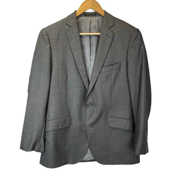 Vitale Barberis Canonico Wool two button blazer gray - 42 - Picture 1 of 12